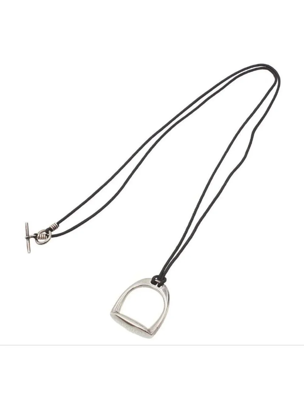 Hermes Stirrup Motif Horse Tack Code Necklace
